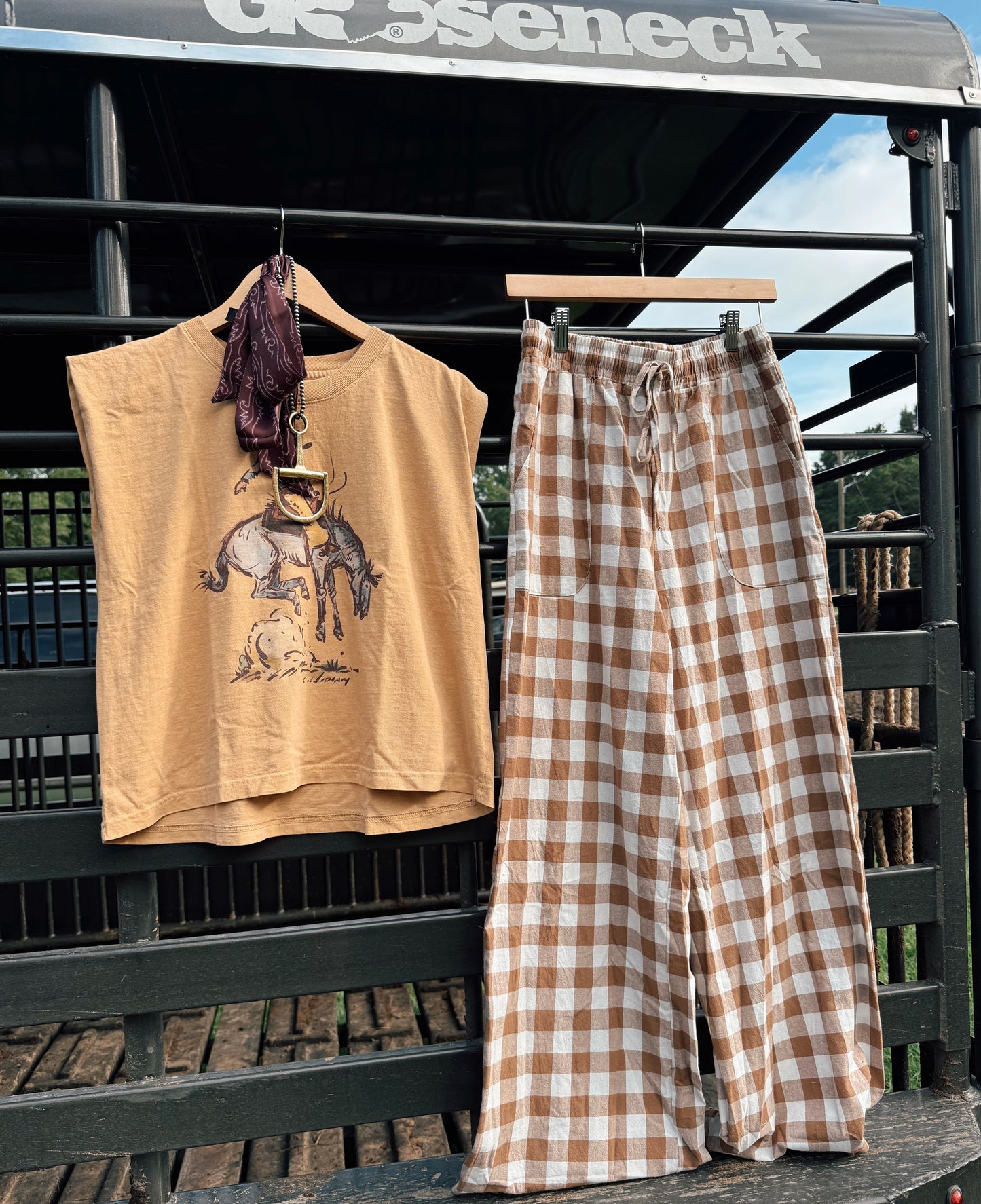 Gingham Pants