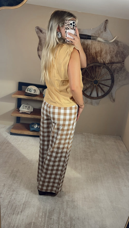 Gingham Pants