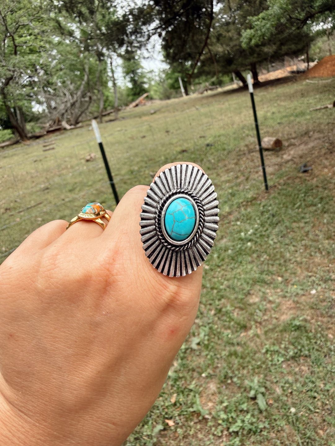 Turquoise Adjustable Ring