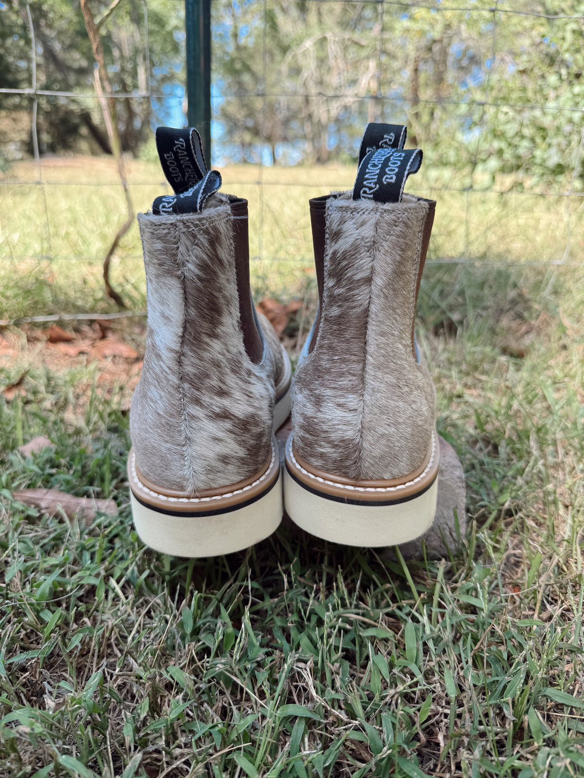 Genuine Cowhide Leather Booties