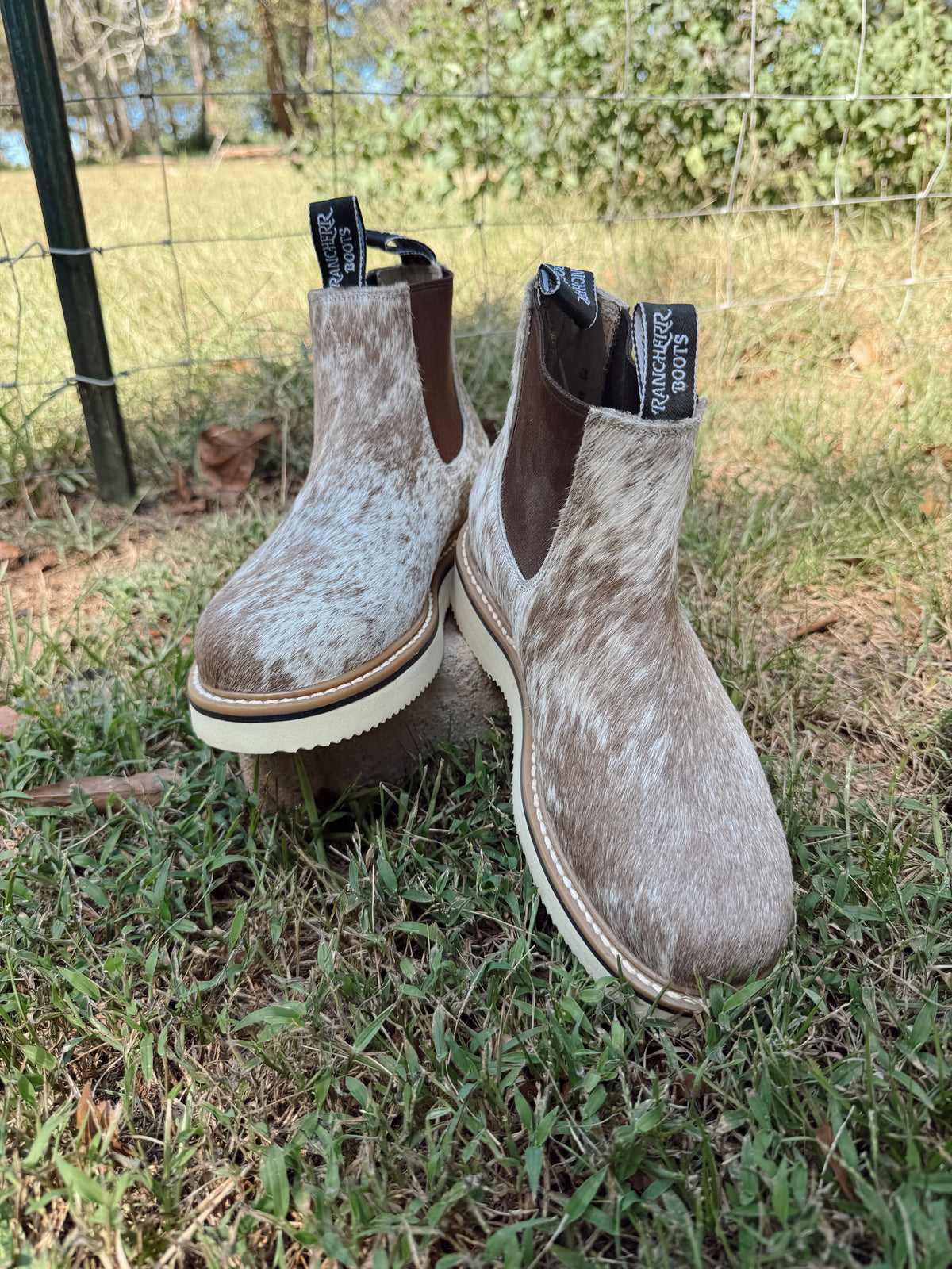 Genuine Cowhide Leather Booties
