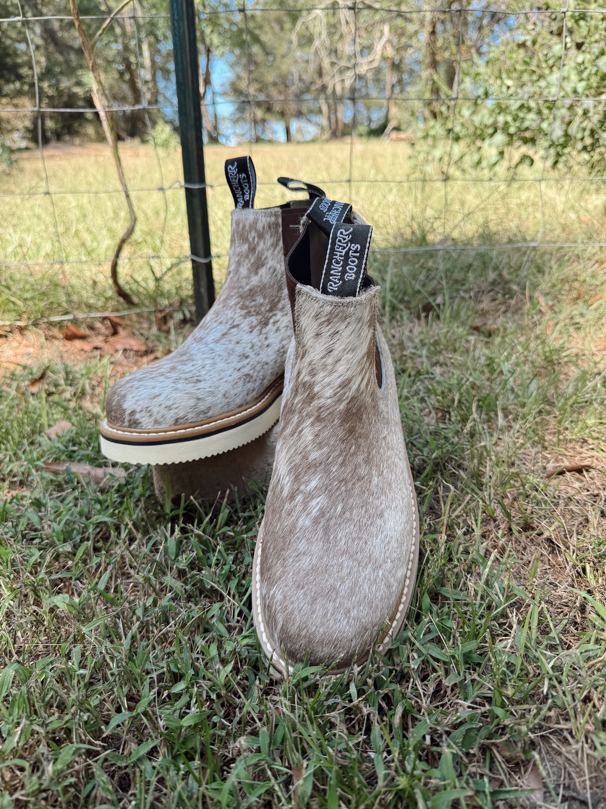 Genuine Cowhide Leather Booties