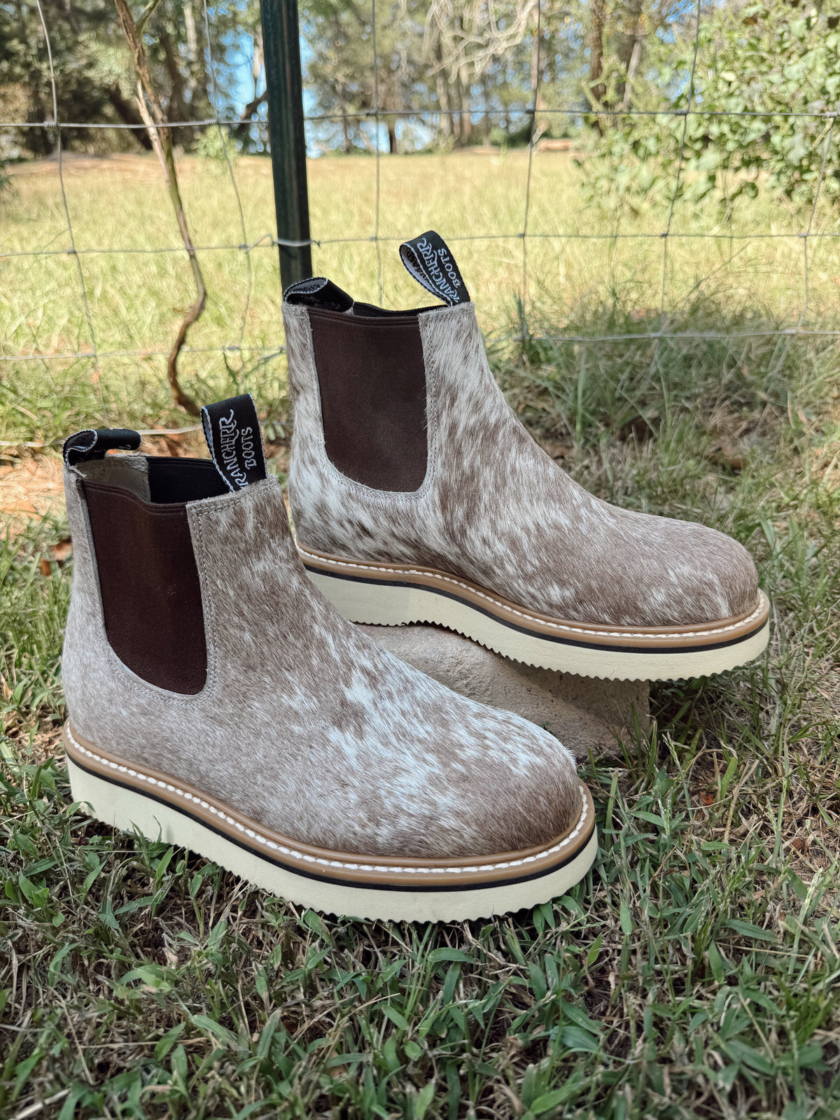 Genuine Cowhide Leather Booties