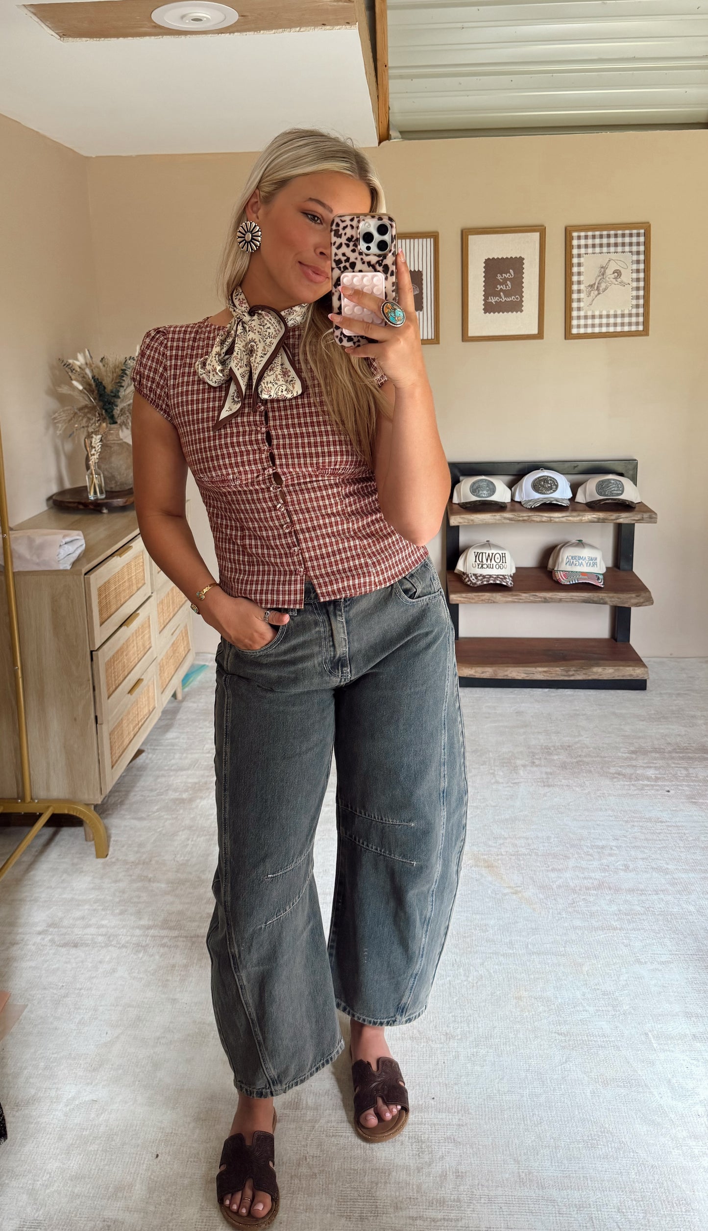 Gingham Summer Top