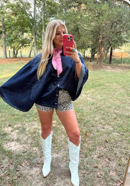 The Denim Poncho