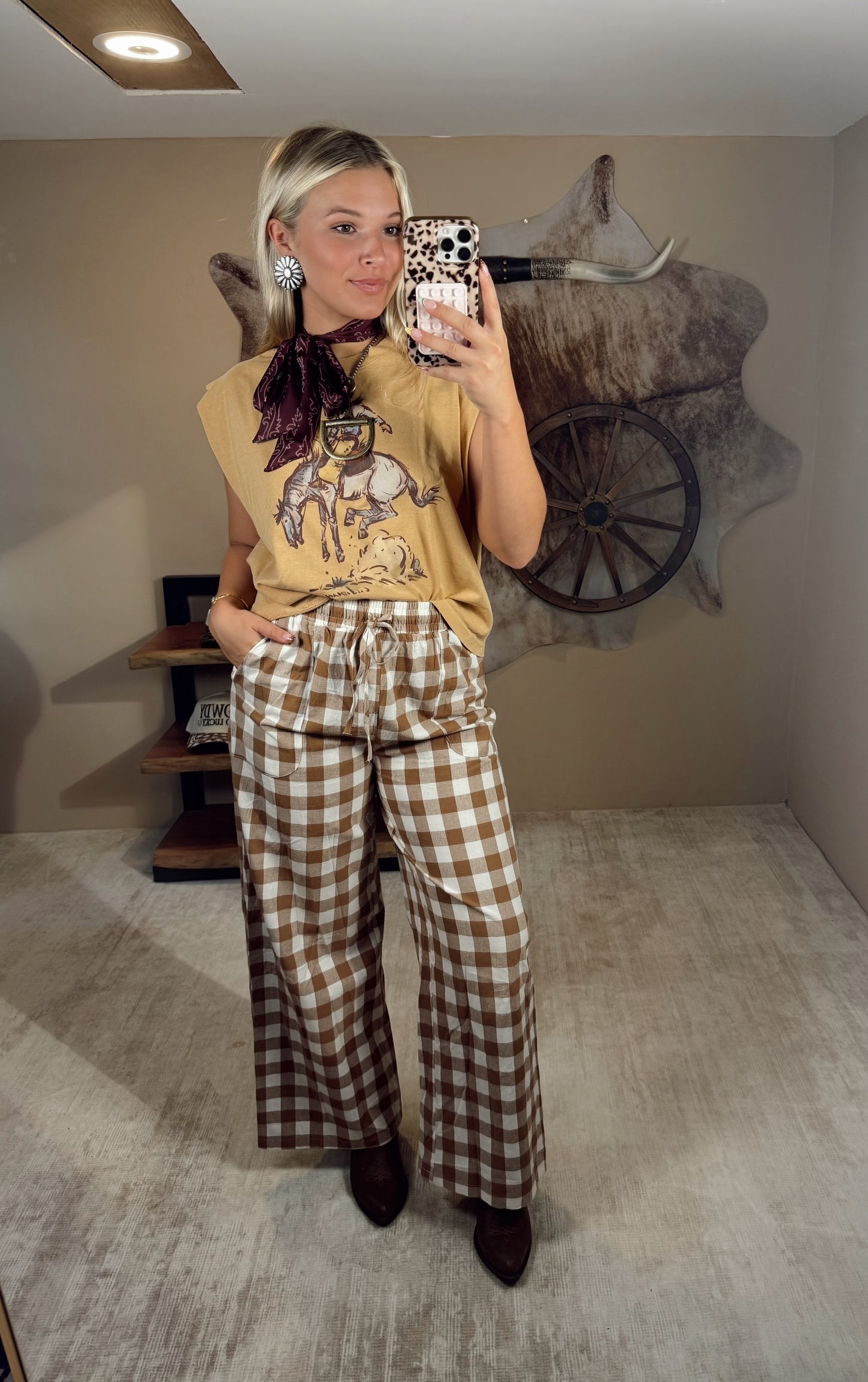 Gingham Pants