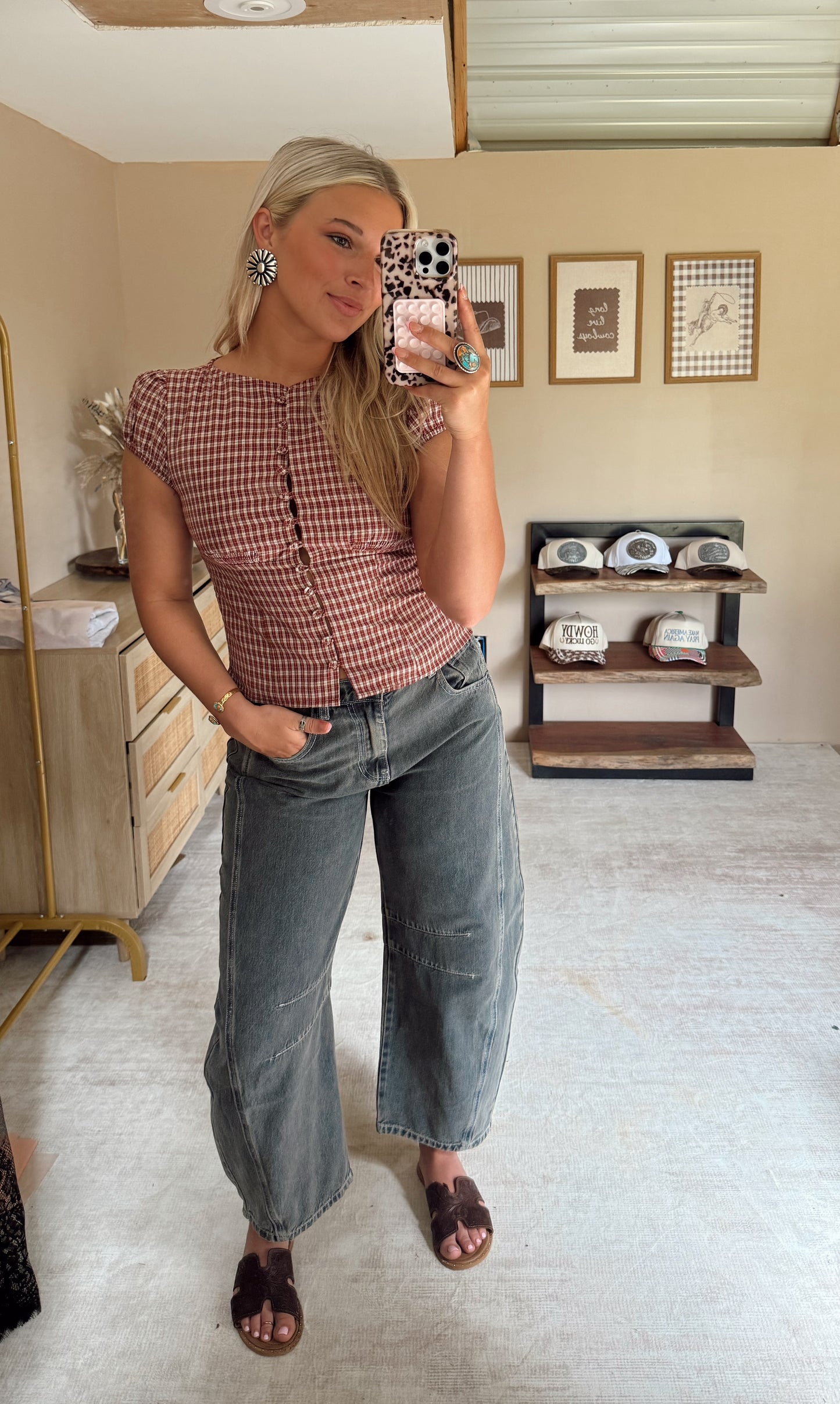 Gingham Summer Top