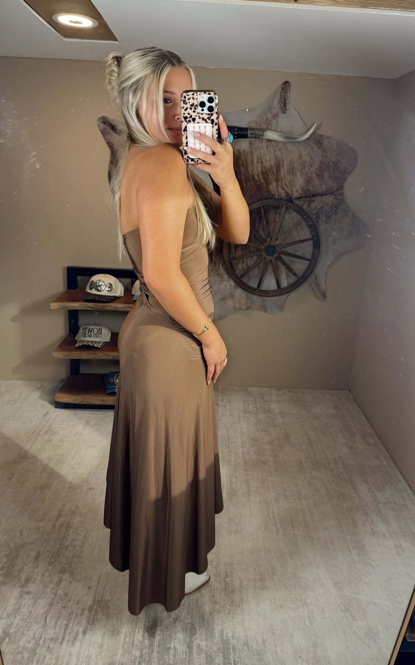 Brown Mini Dress
